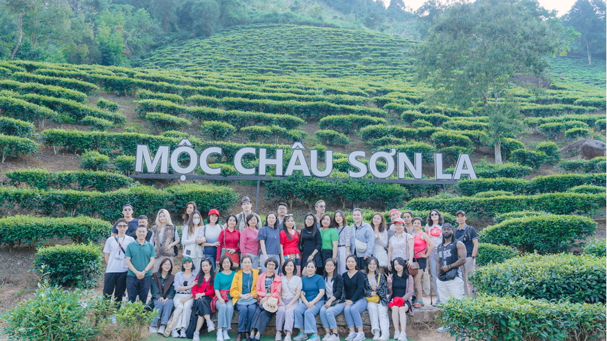 Tour Hà Nội - Mộc Châu - Thác Dải Yếm - Đồi chè Trái Tim 02 ngày 01 đêm